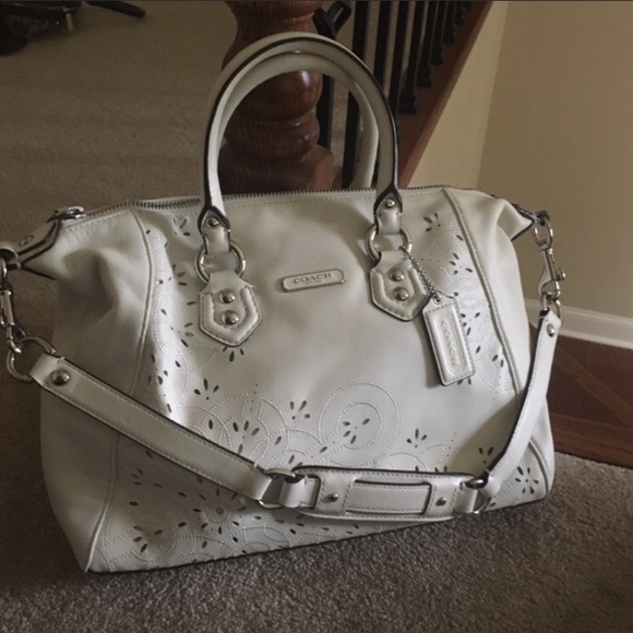 Coach Handbags - COACH ASHLEY TOSSED LASER CUT SATCHEL